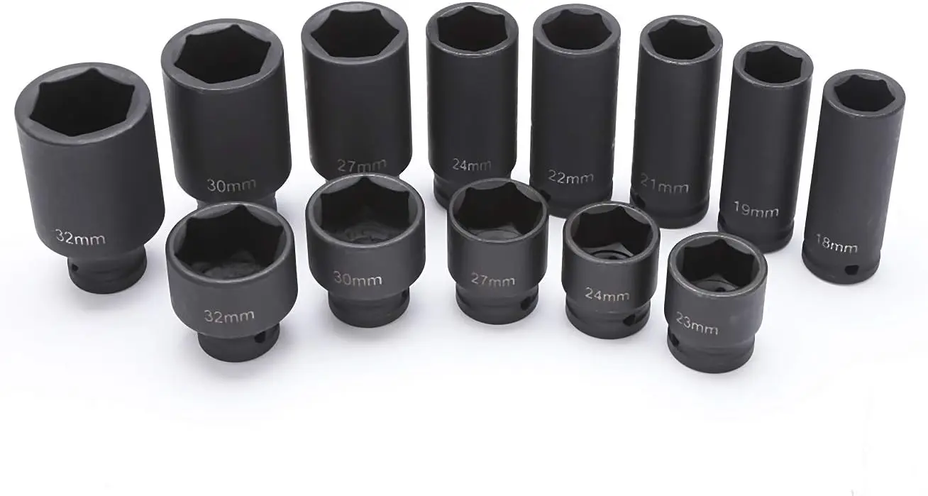Peaktop  35pcs 1/2inch metric  impact socket set
