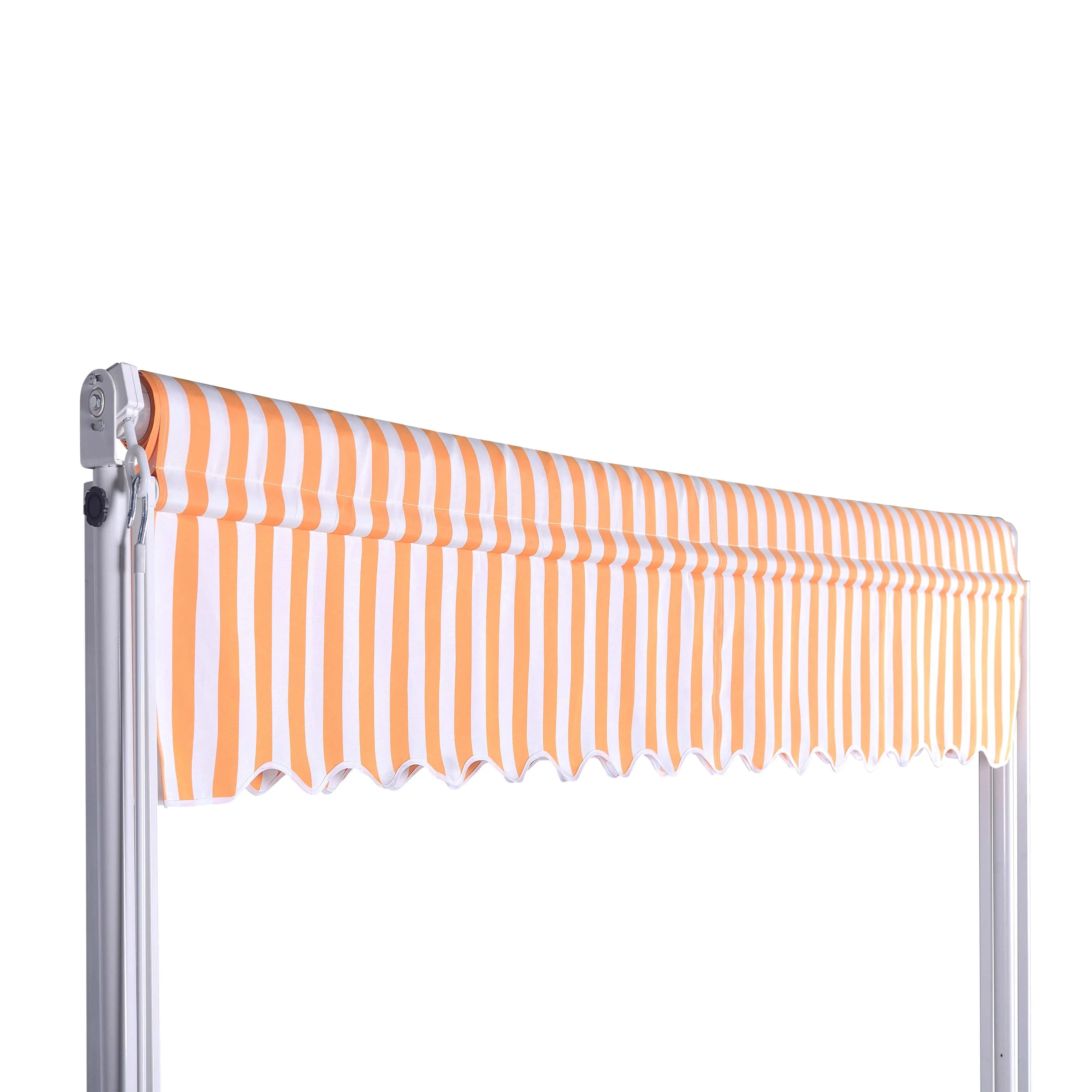 Outdoor folding canopy patio garden retractable car canopy  restaurant cafe Double side awning