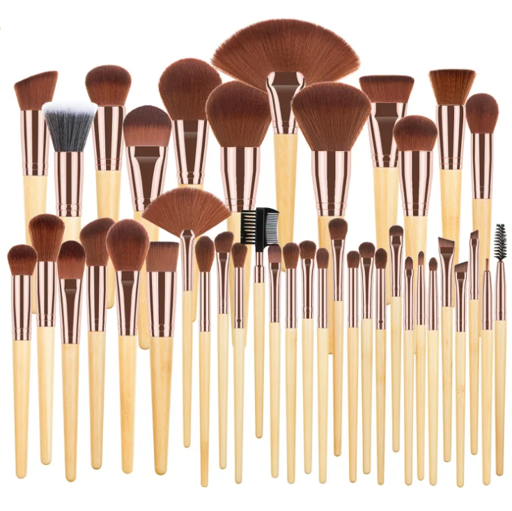 New 40PCS High-Quality Makeup Brushes Fiber Hair Full Set Makeup Tools Loose Powder Blush Nose Shadow Brush Beauty Tools