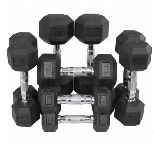 Пользовательские тренажеры kurzhantel оборудование для тренажерного зала гантели для тяжелой атлетики набор мужских гантелей для фитнеса черные резиновые шестигранные гантели наборы