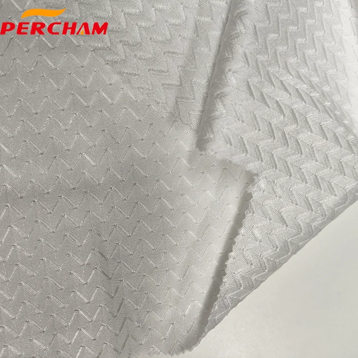 High end polyester spandex curve Lycra quick drying mesh elastic fabric for sportswear