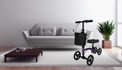 Steel Knee Walker Knee Scooter Heavy Duty Crutches Alternative Knee Walker Scooter