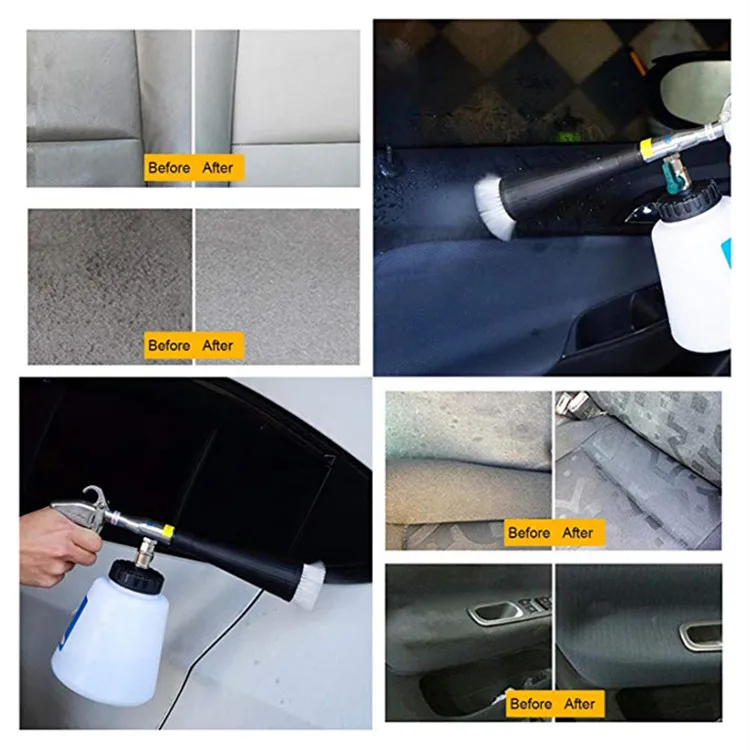 Air Compressor Car Clean Bearing Tornado Gun Aluminum Car Wash High Pressure Tornado Interior Cleaning Gun Spray Tornado washing