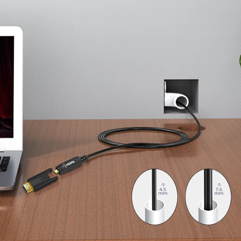 2022 Hot Selling Active Optical Fiber 8K HDMI Cable Support 8K@60Hz/4K@120Hz 48Gbps ARC HDCP2.2 HDR PS4