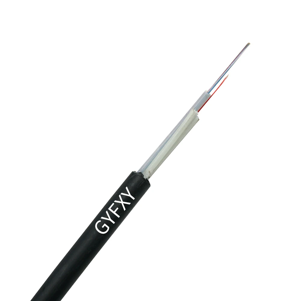 FTTH сеть для строительства GYFXY наружный уличный волоконно-оптический кабель с одной трубкой E-glass Unitube 2-12