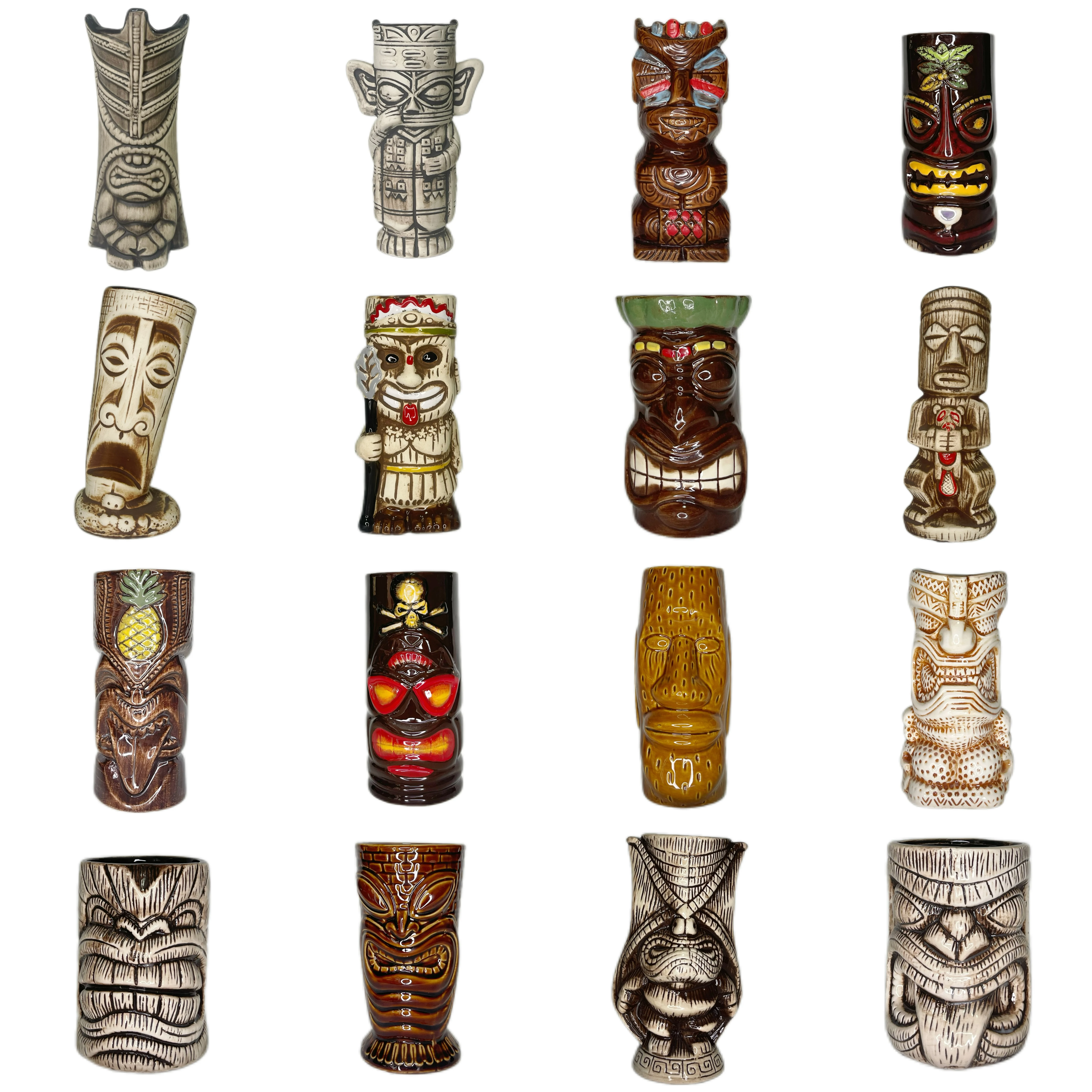 Профессиональное производство недорогая керамическая чашка Tiki Cup зомби высокого качества