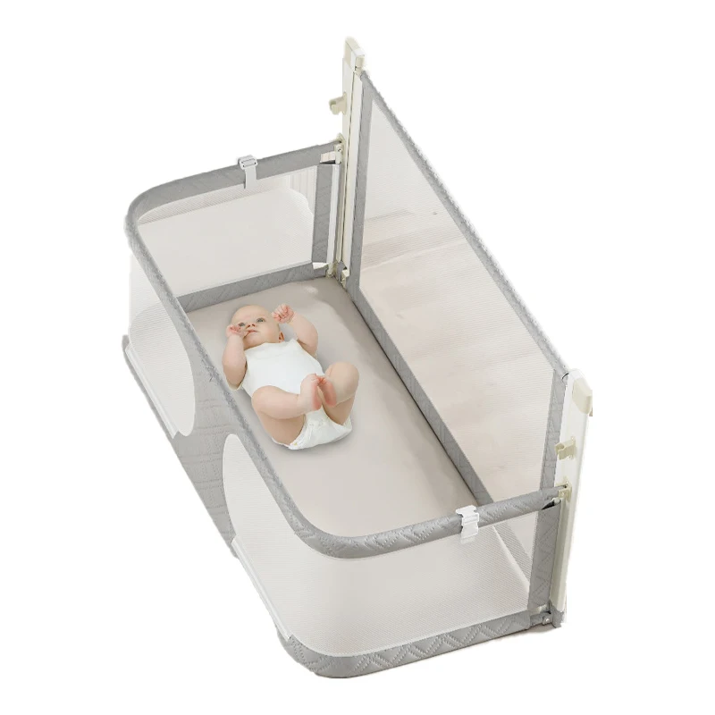 SeaMind new baby fence can be folded fence high quality New model Portable small apartment anti -pressure cribbed bed in the bed