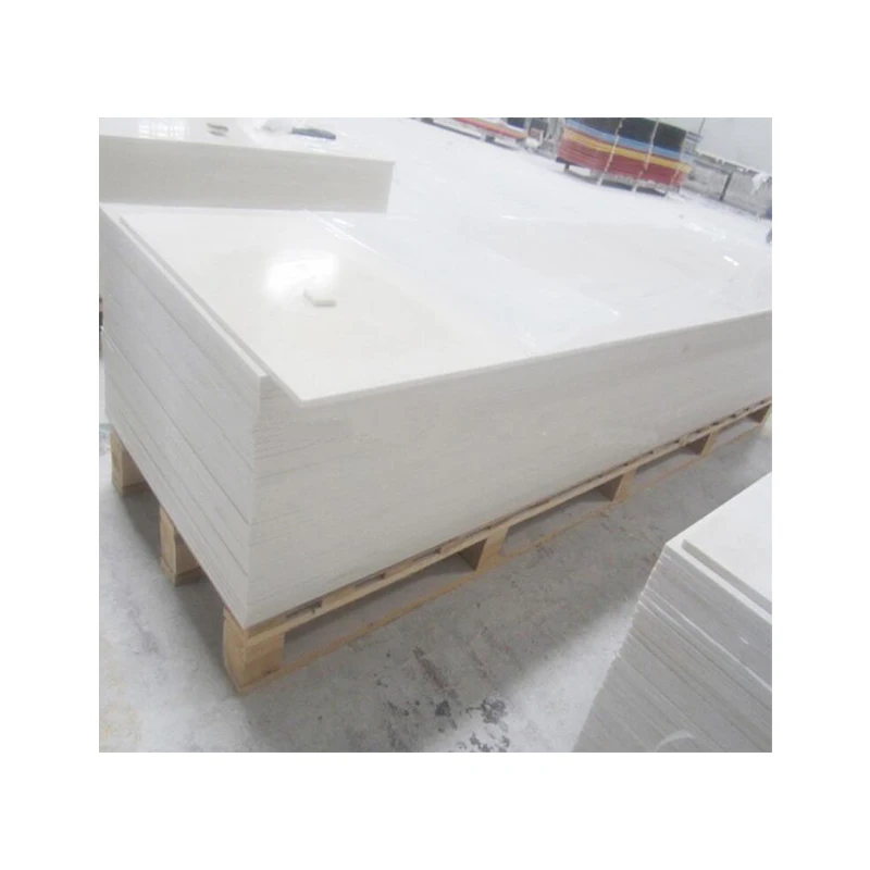 Pure White Resin Artificial Stone Plate Solid Surface Stone Wholesale Hot Bending Acrylic Sheet