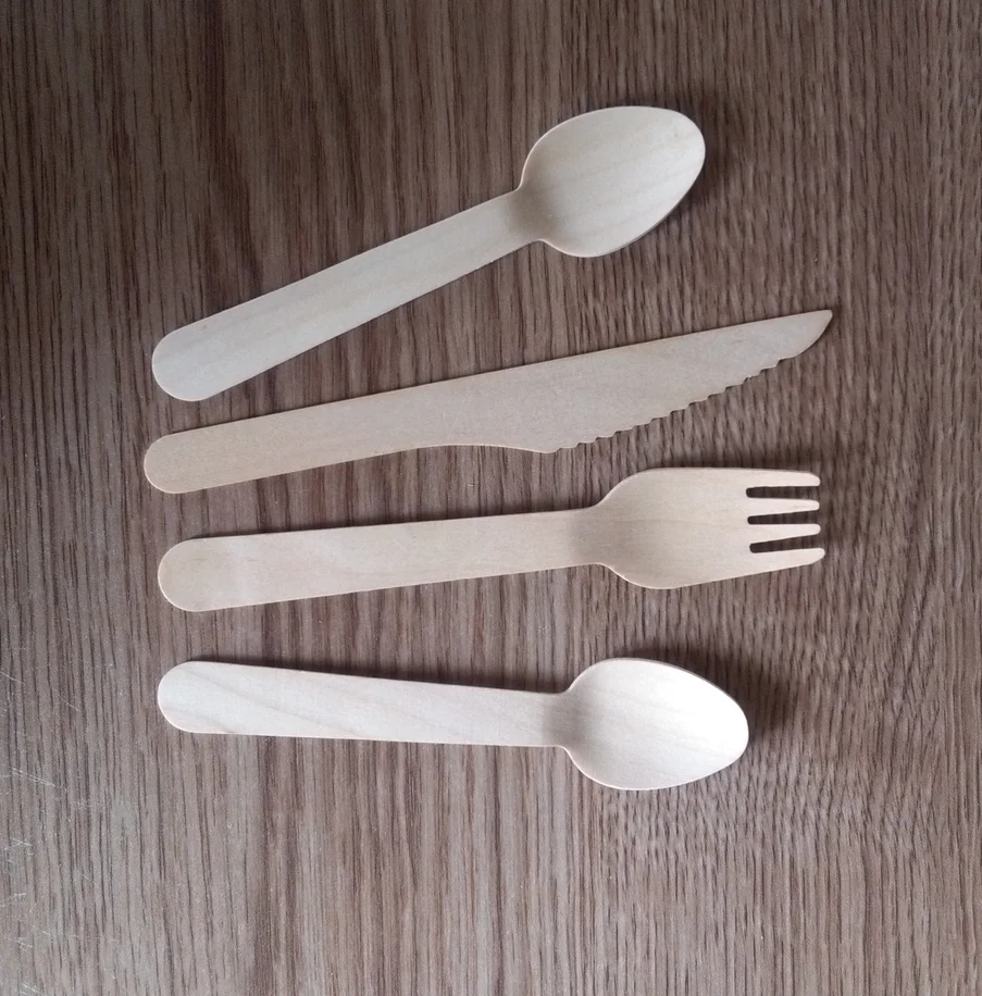 wholesale Disposable birch wooden  Fork /spoon/knife
