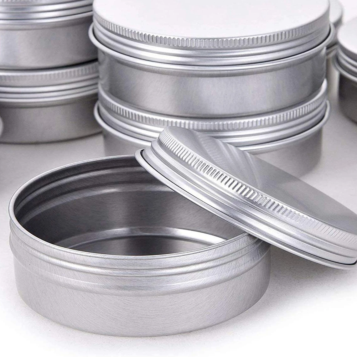 Жестяные банки для свечей с индивидуальным принтом 4 унции 8 унций 12 16 круглые алюминиевые путешествий