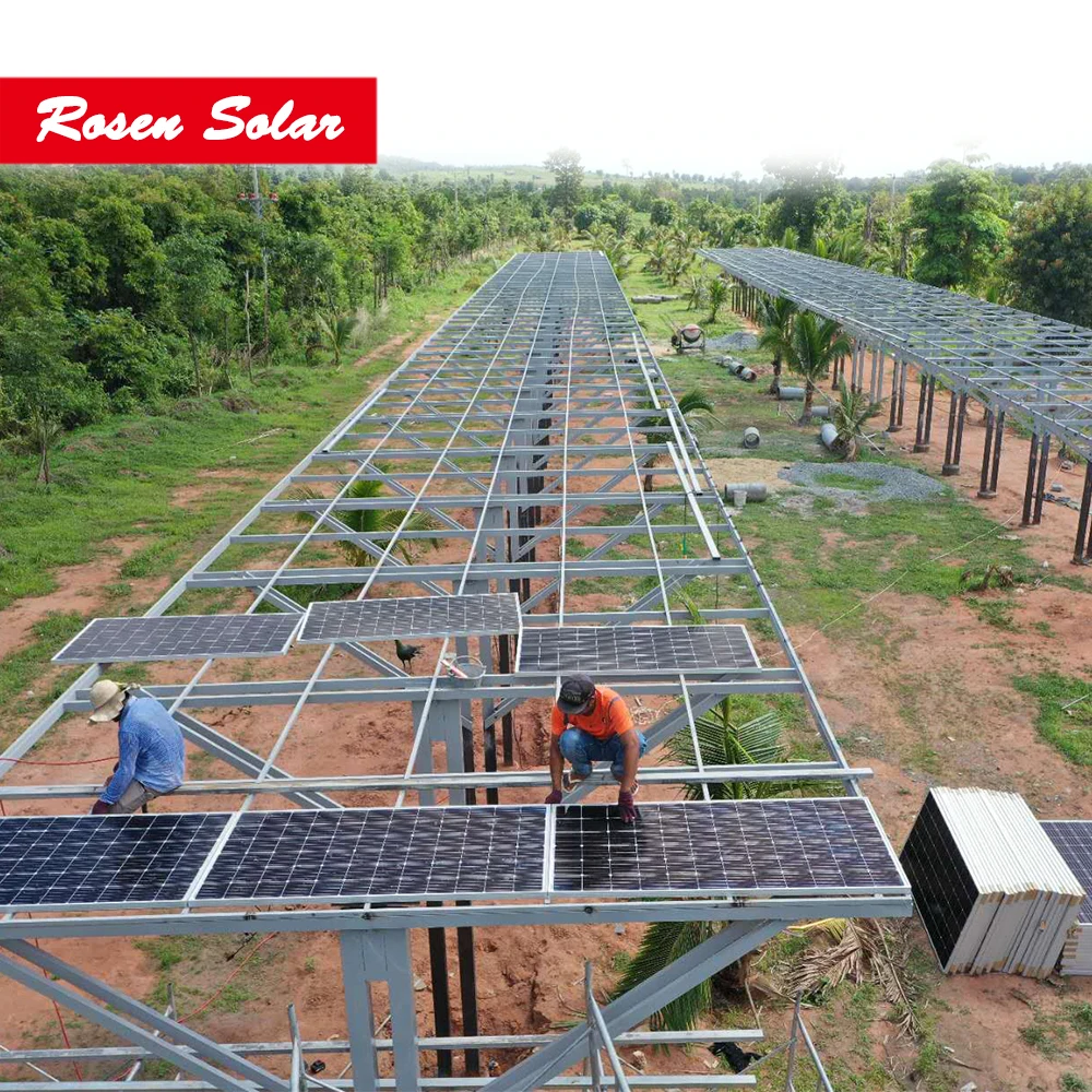  Rosen Solar 30 кВт на сетке система питания солнечной панели трехфазный