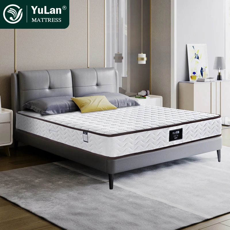 Euro Pillow Top Custom Factory Supply King Queen Full Single Size Memory Foam latex Pocket Spring Hotel Bed Mattresses in a Box