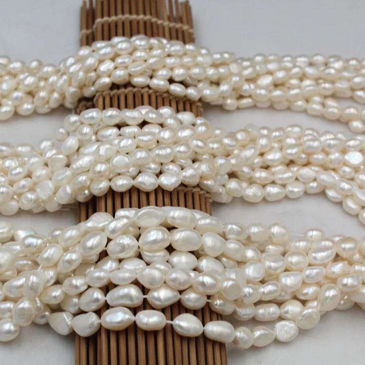 AA Grade 4-10mm Baroque Irregular Shape Loose Natural Freshwater Pearl Necklace Bracelet Beads For Jewelry Making