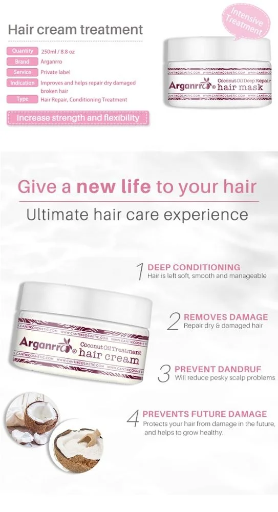 Arganrro Or Private Label Natural Formula Shea Butter Moisture Hair Curly Cream For  Nourishing Scalp