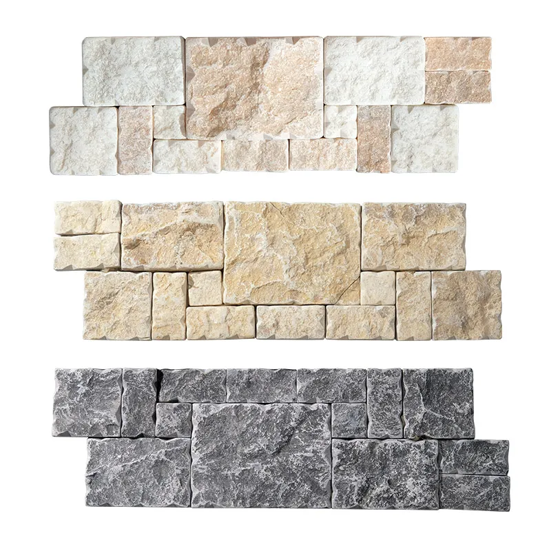 outdoor wall tiles stone Grey black natural culture stone for exterior wall cladding wall decor stone