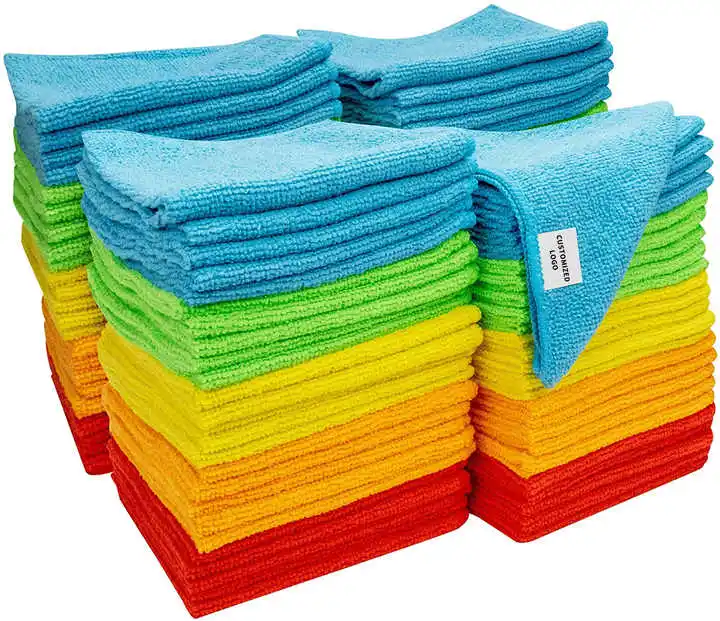 CF factory customize Cleaning Cloth Polishing Car Microfiber Cloth Car Kitchen Towels Micro Fibre Towel Microfiber Towel