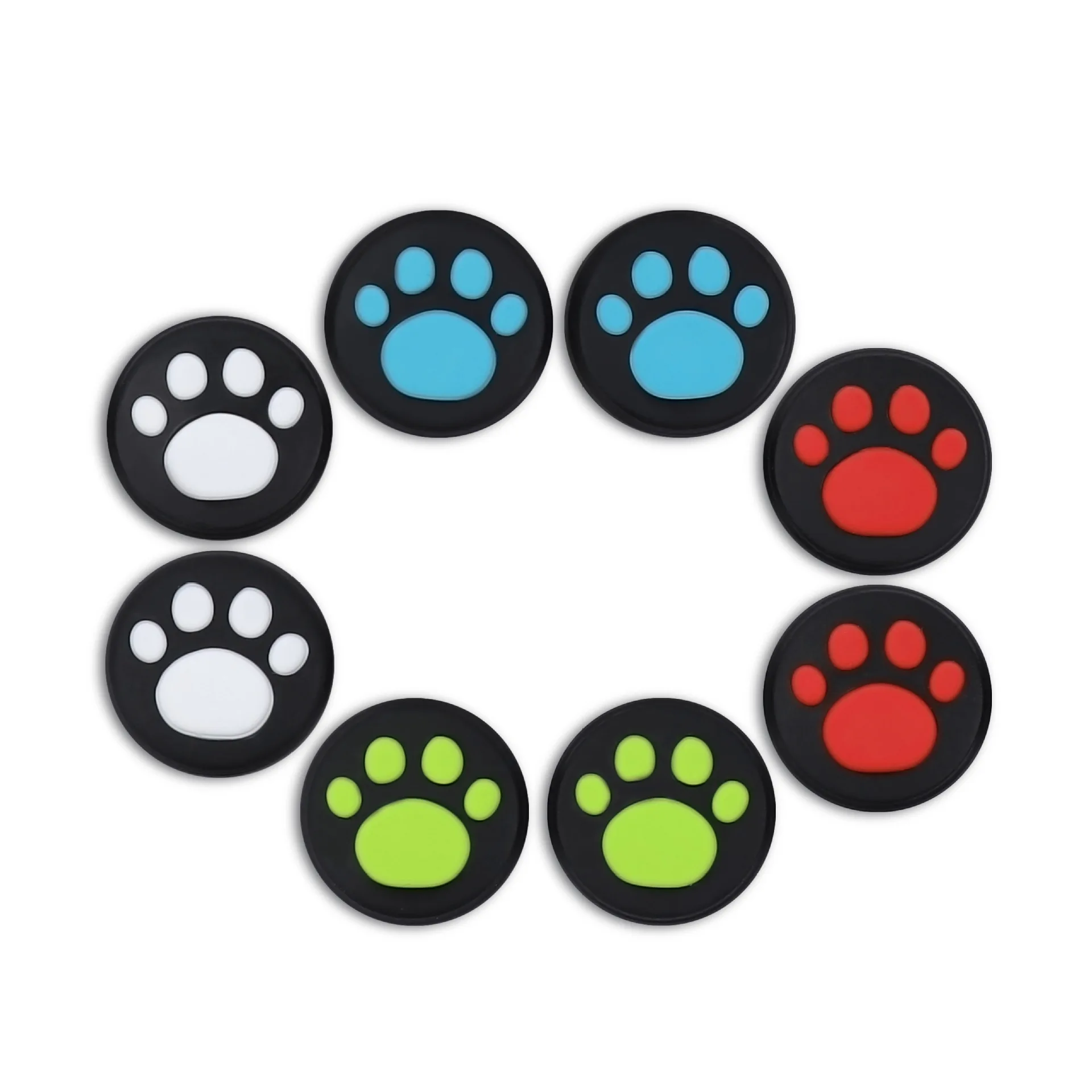 Стик кожи геймпад чехол 3D милый кот Paw силиконовый контроллер для большого пальца для PS5 PS4 PS3 Xbox 360 один контроллер