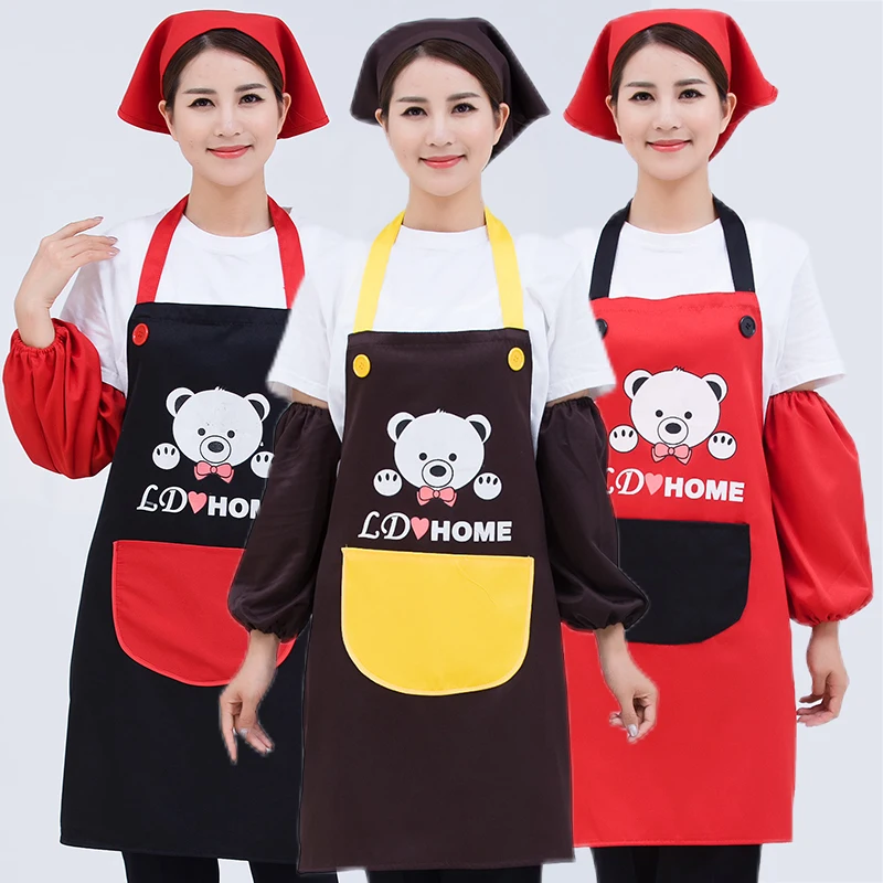 Canvas Stylish Restaurant Waist Apron Custom Logo Cooking Aprons Barista Apron