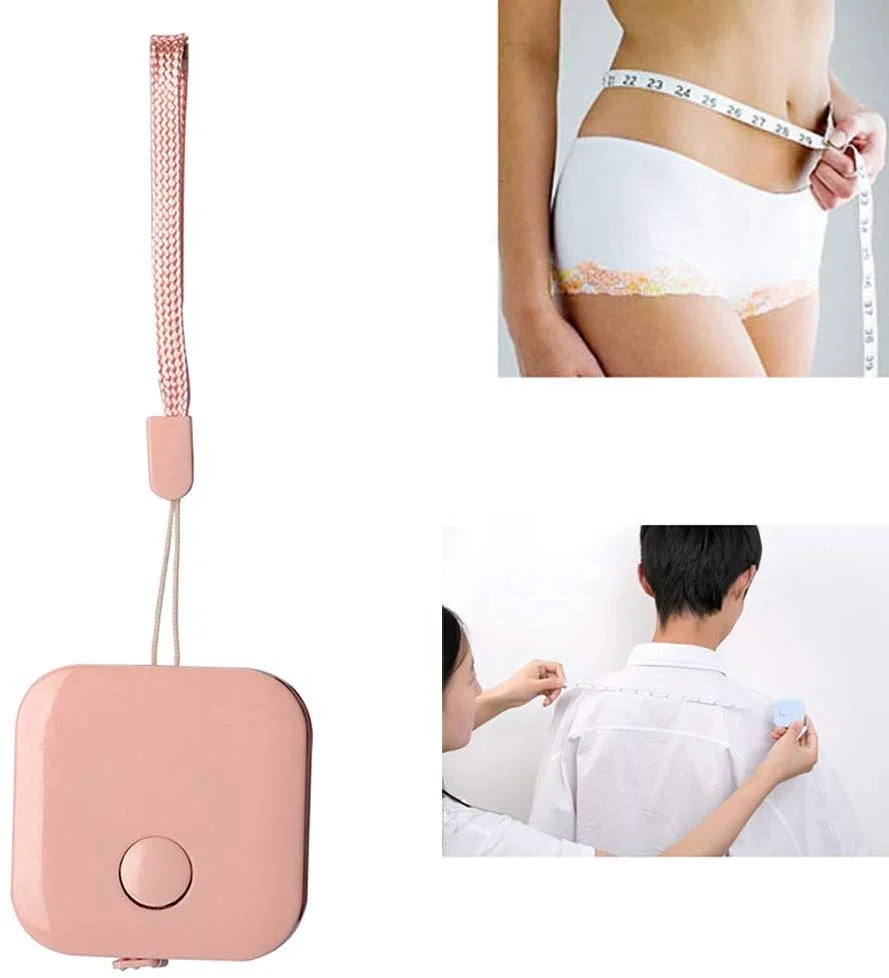 Durable candy color wrist hand strap lanyard for Mini Tape Measure Soft Retractable Measuring Tape