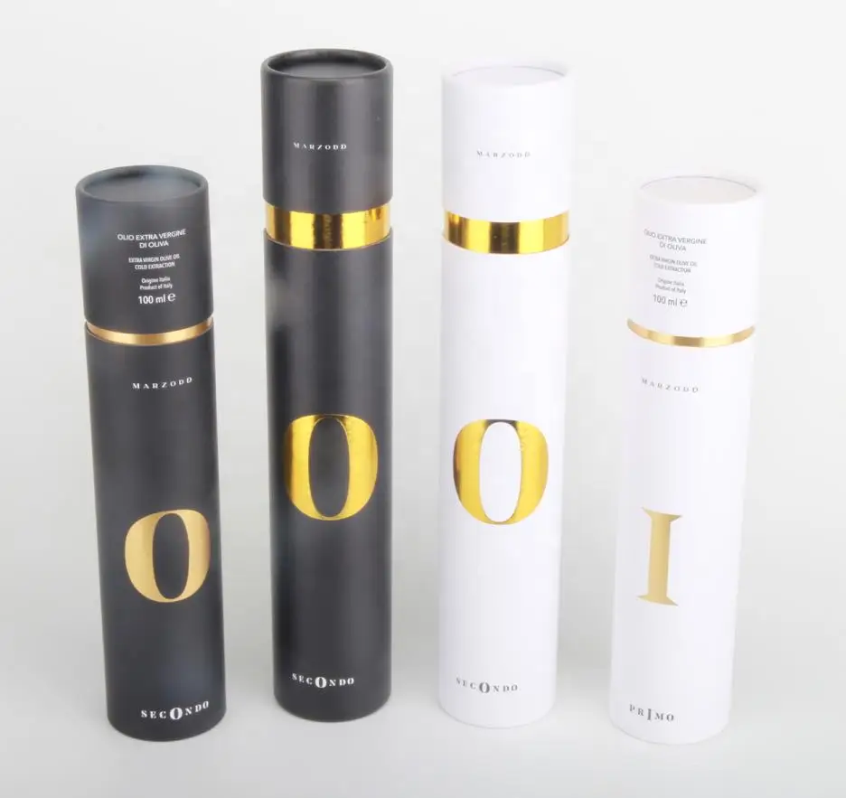 Elegant design biodegradable printing recycled packaging cardboard wine bottle gift box packaging paper tube for wine bottle