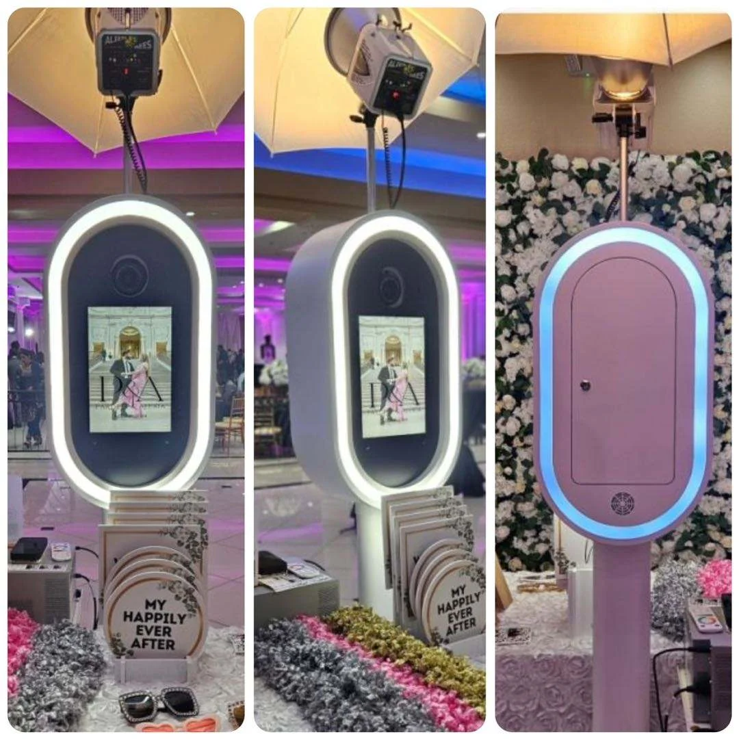 Guac and chips dslr photo booth camera iPad photobooth shell selfie photo booth with printer and camera adapted for party rental