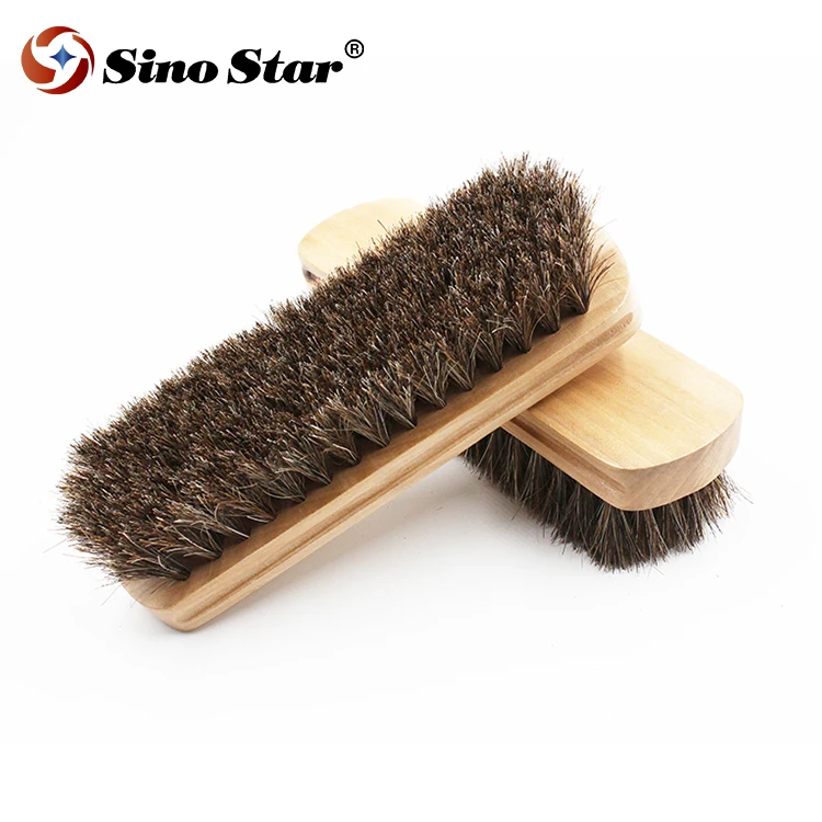 JLM06 Car Wash Brush Premium Horsehair Solid Beech Wood handle Cleaning Tools Interior Leather Detailing Brush