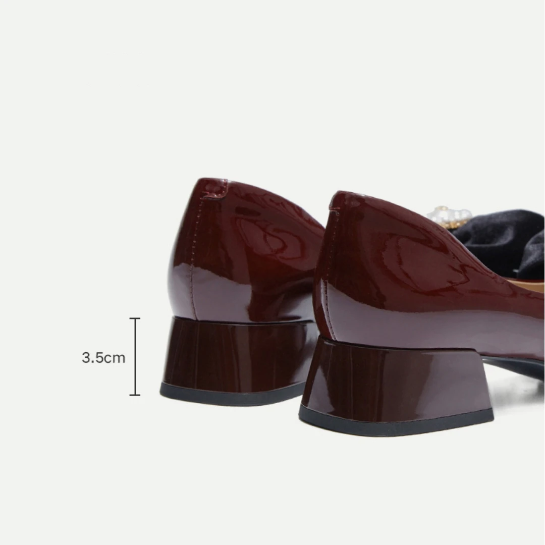 100% lamb leather Women Flat ballet Loafers sheep insole 3.5cm heel driving pumps office ladies mocassins customize logo factory