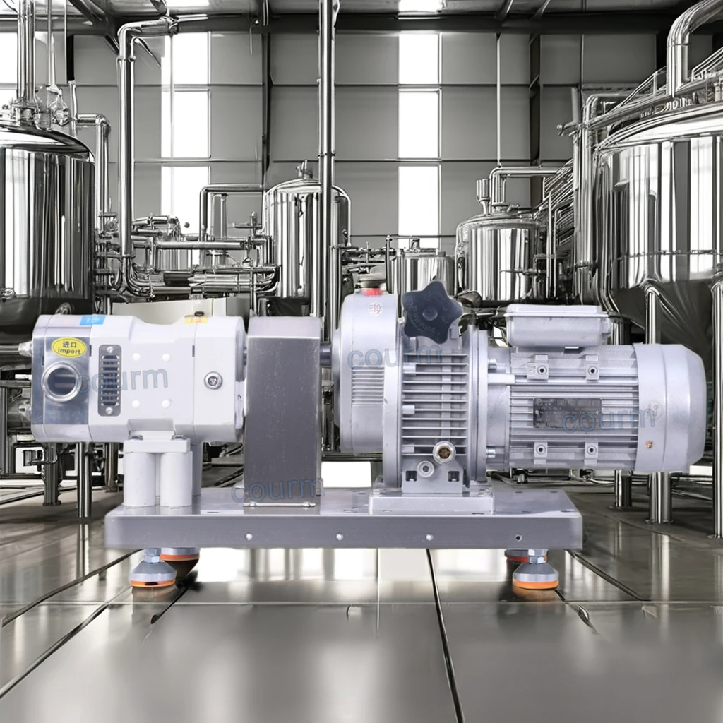 Sanitary 316L food transfer pump  Lobe Rotor Pump Electric Honey Rotary Pump High Viscosity Medium High pressure without motor