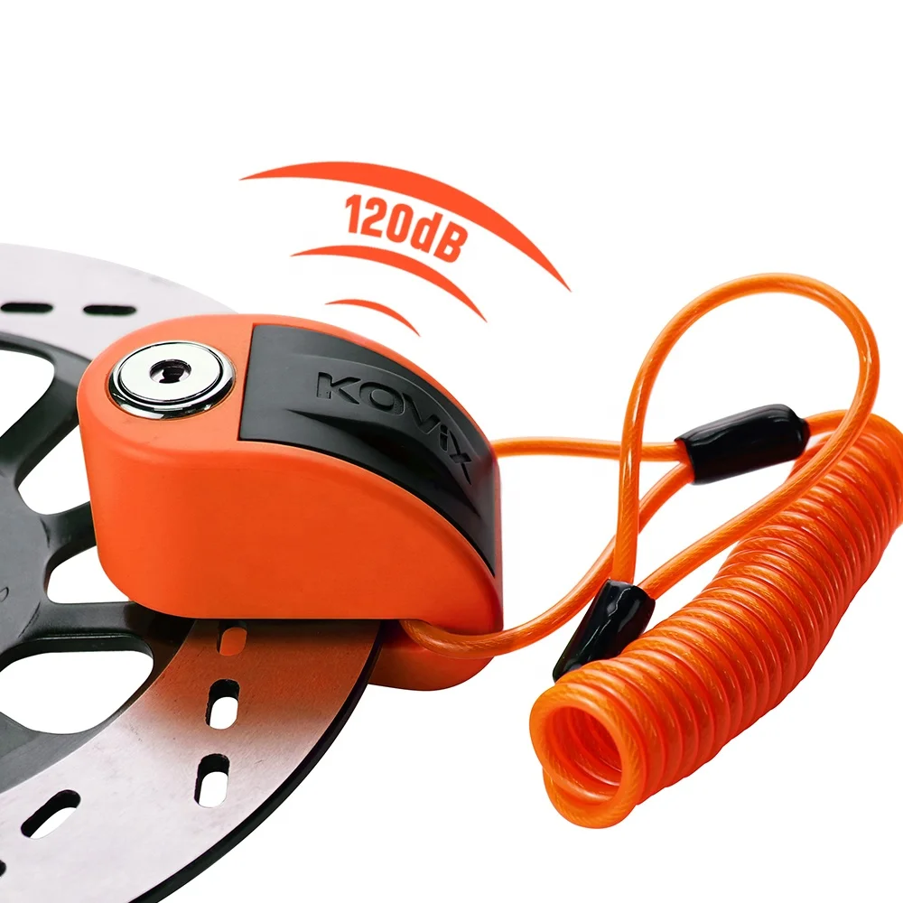 Factory Oem Motorcycle Antitheft Alarm Disc Brake Lock 120dB Anti-theft Bike Motorcycle Disc Brake Lock