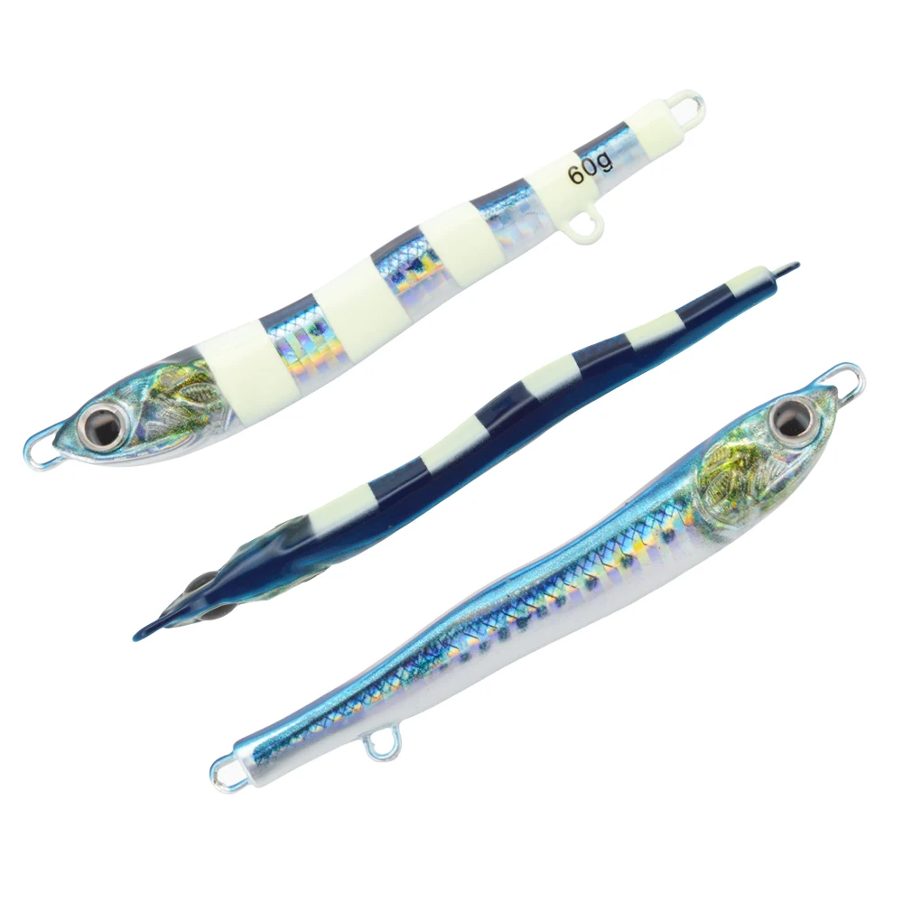 JIGGINGSOUL-RTS-347-fishing lure metal  40g 60g 80g sea fishing boat kanpachi Black croaker  Little Jig Jack Metal Adict Type 03