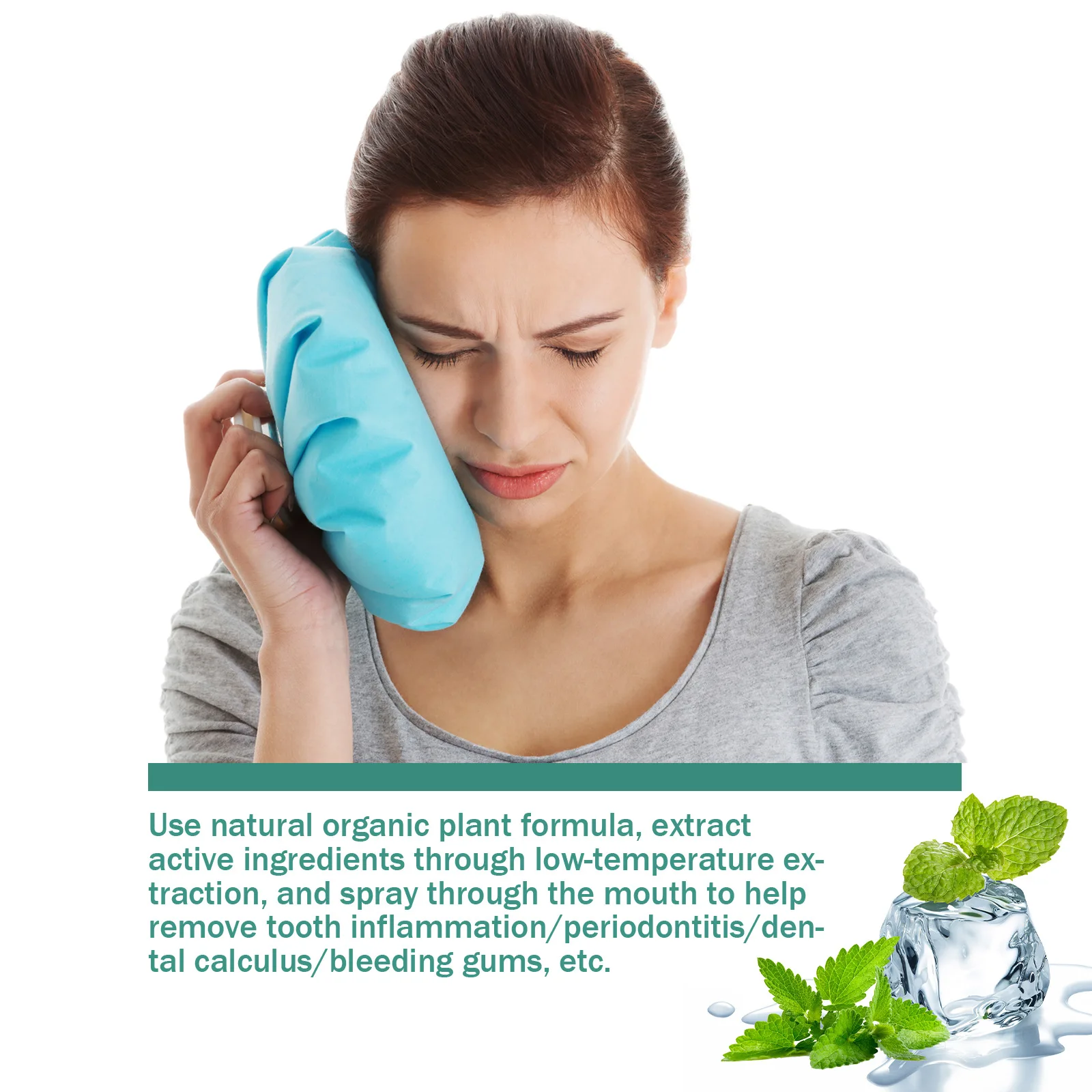 Relieve Toothache Oral Pain Periodontal Gum Pain Aphthous Ulcers Blistering with This Antibacterial Oral Care Spray Solution