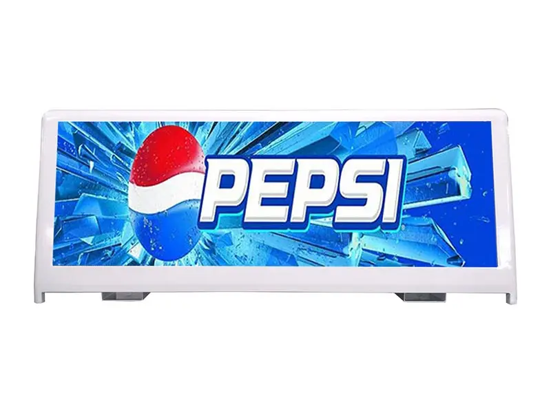 Taxi Led Display Top Car Roof Screen popular wireless For Advertisement with double sides scrolling For Cars High resolution