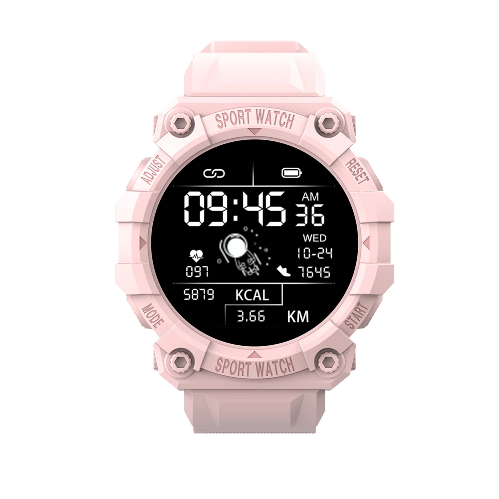 Top fashion FD68 Smartwatch Fitness Tracker Color Screen Smartwatch Heart Rate Monitor Fitness Band Smart Watch