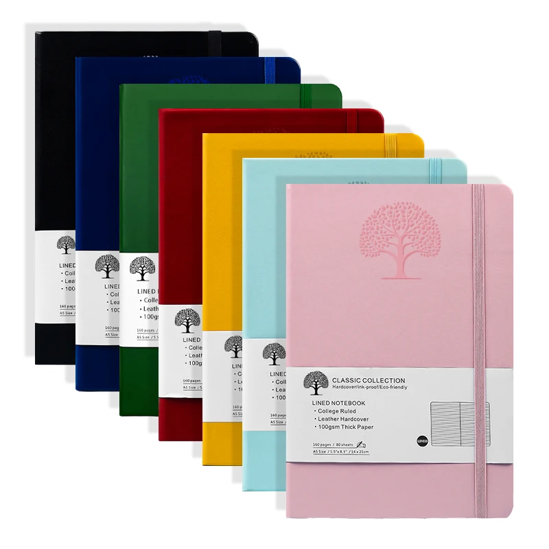 Printed Custom  Dairy Journal  A5 Notebook Meeting Luxury Business  Vintage Custom  Pu Leather For School