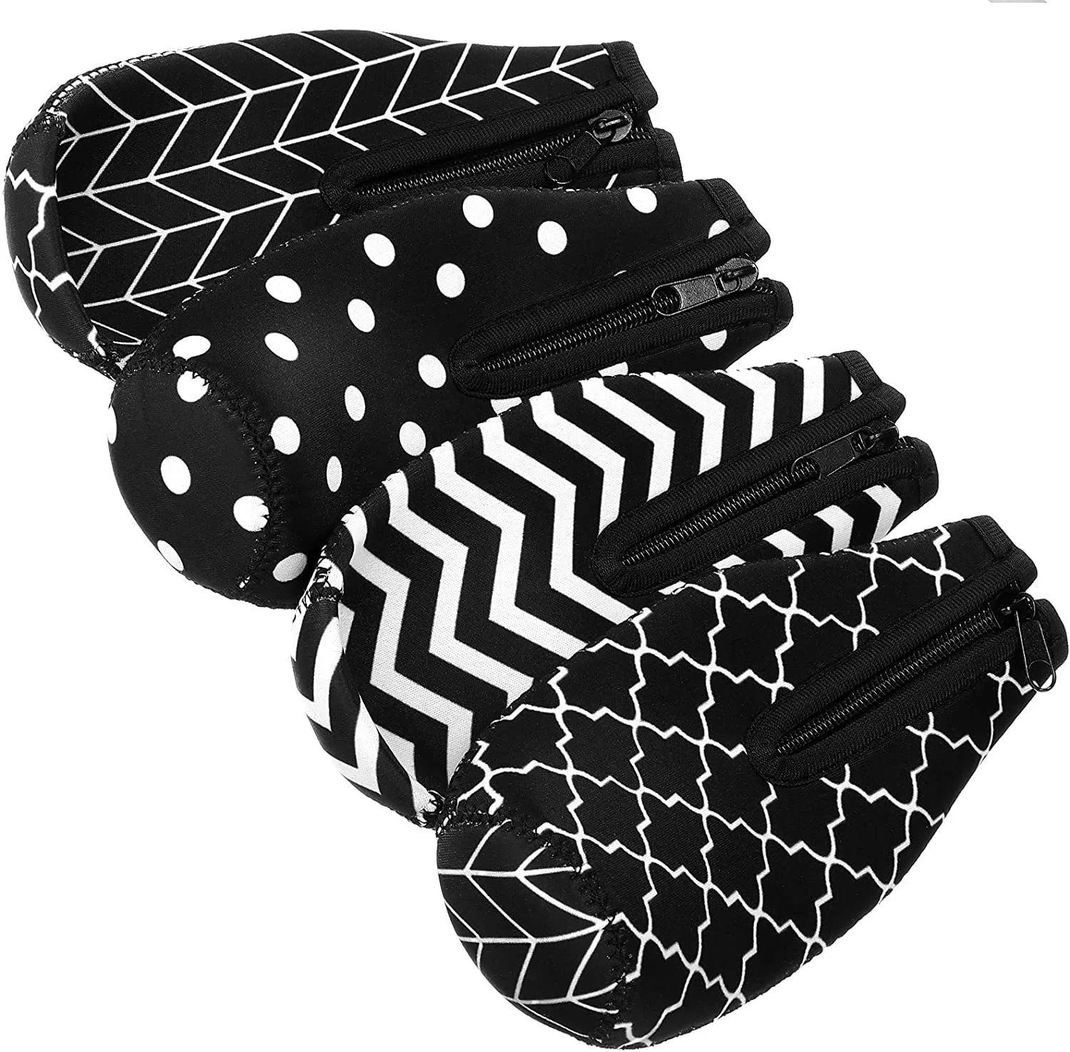 2.5mm Neoprene material Black Color Neoprene Water Bottle Sleeves Custom Single Pack Neoprene Water Bottle Sleeves