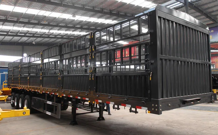 Benhong 3 4 5axles  new fence semi truck trailer used for livestock transport truck trailer cattle carrier trailer for sale