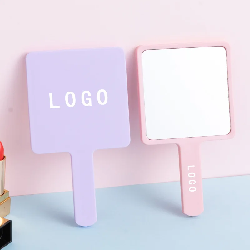 Wholesale Vanity Mirror Square Portable Pocket Travel Hand Held Small Round Pocket Makeup Hand-Held Cosmetic Mirror for Girls