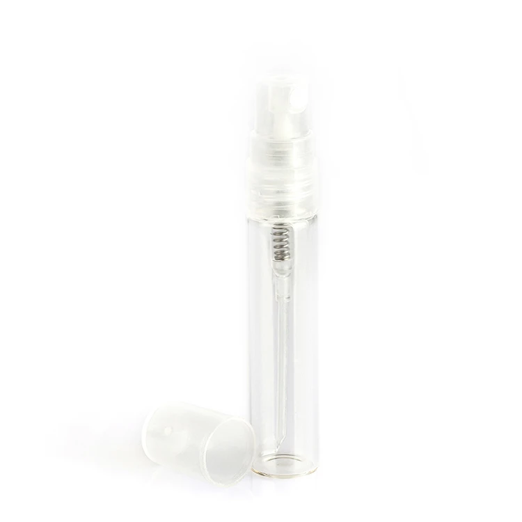 air freshener Aluminum Plastic 1.5ml 2ml 3ml 5ml trial sample perfume crimp spray atomizer glass sample vial bottle