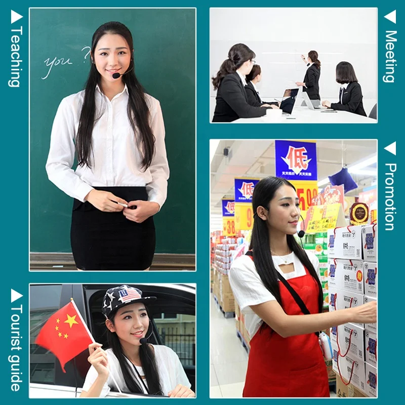 Voice Amplifier With Wired Microphone Portable Rechargeable Personal Ultralight Mini Audio Speaker For Teachers