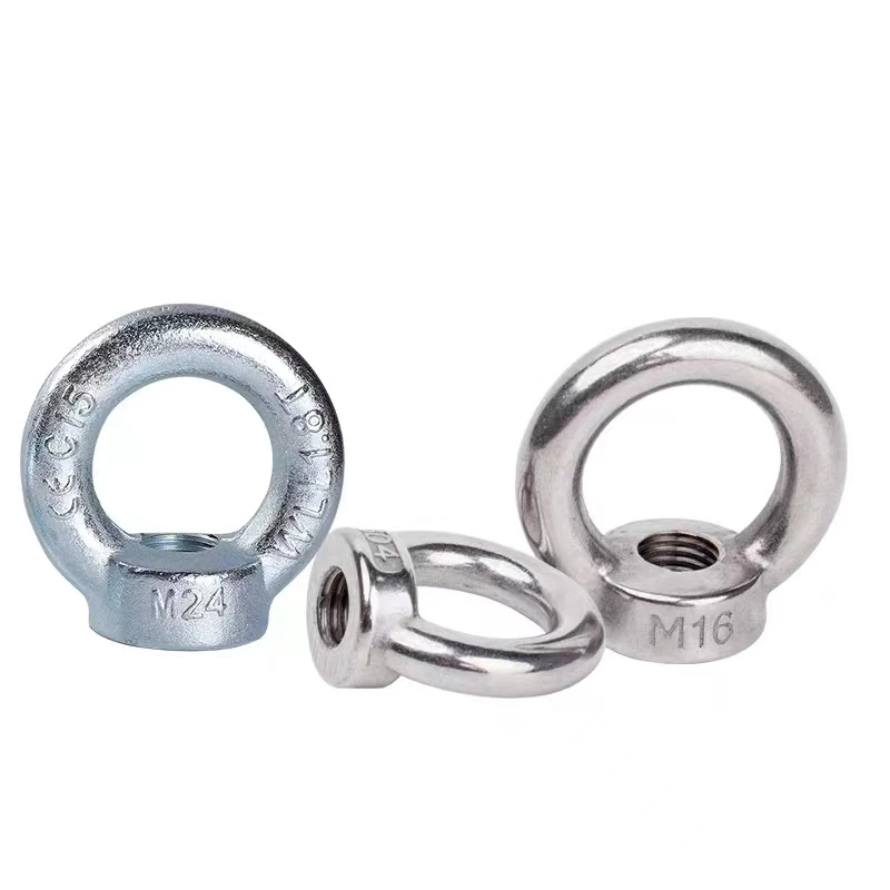 M8 M10 M12 stainless steel ring 304 eye lifting nuts and eye screws for equipment hanging