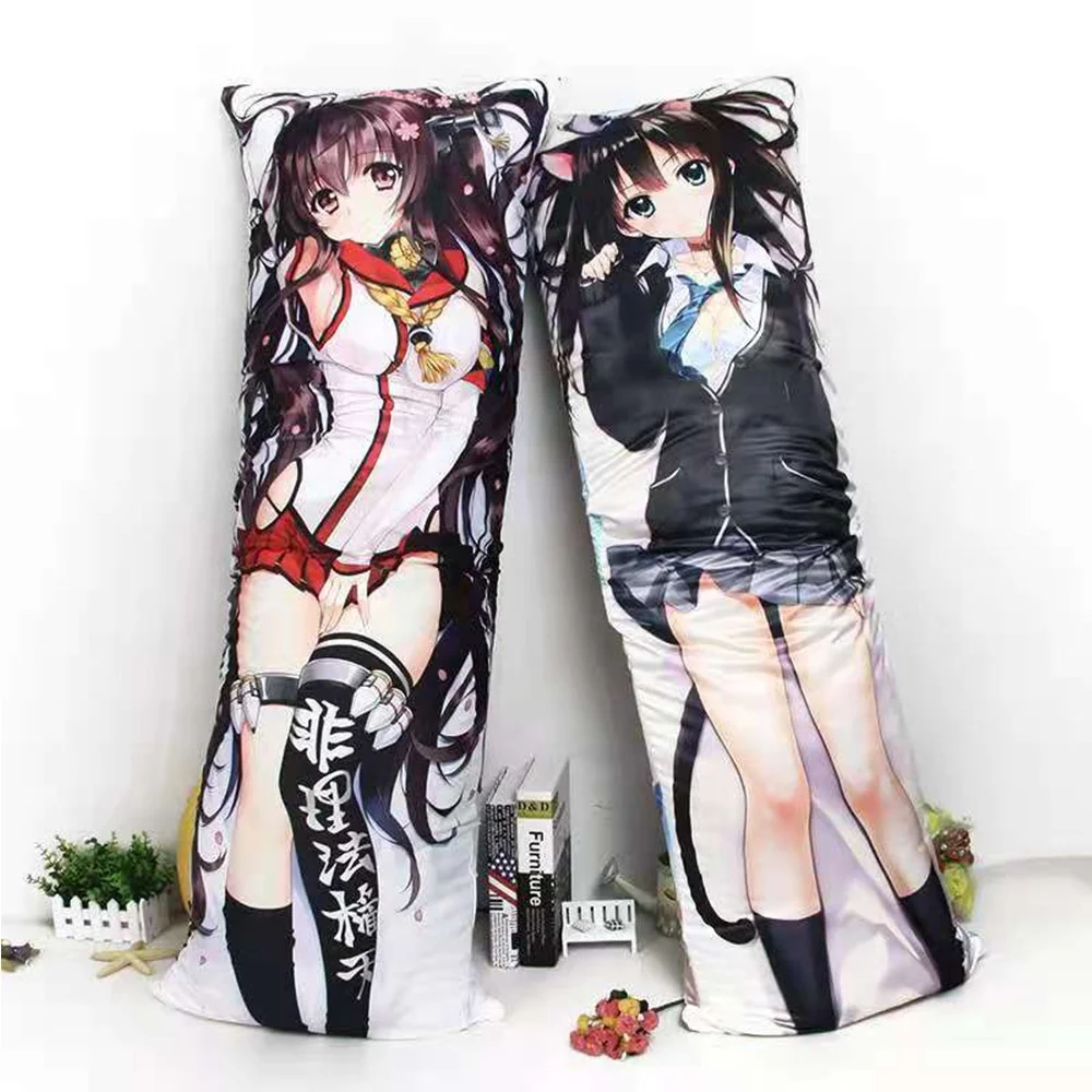 Fashion Printed Sexy Dakimakura Hugging Pillow Cover Custom Carton Character Anime Girl Body Pillows