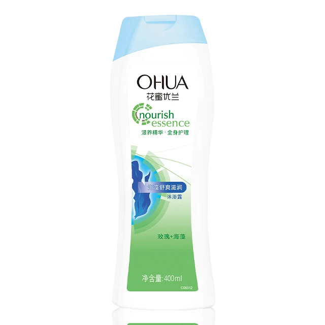 Wholesale OEM Custom Free Natural Organic Vegan Herbal Moisturizing Bath Flower 400ml Oil Shower Gel Foam Body