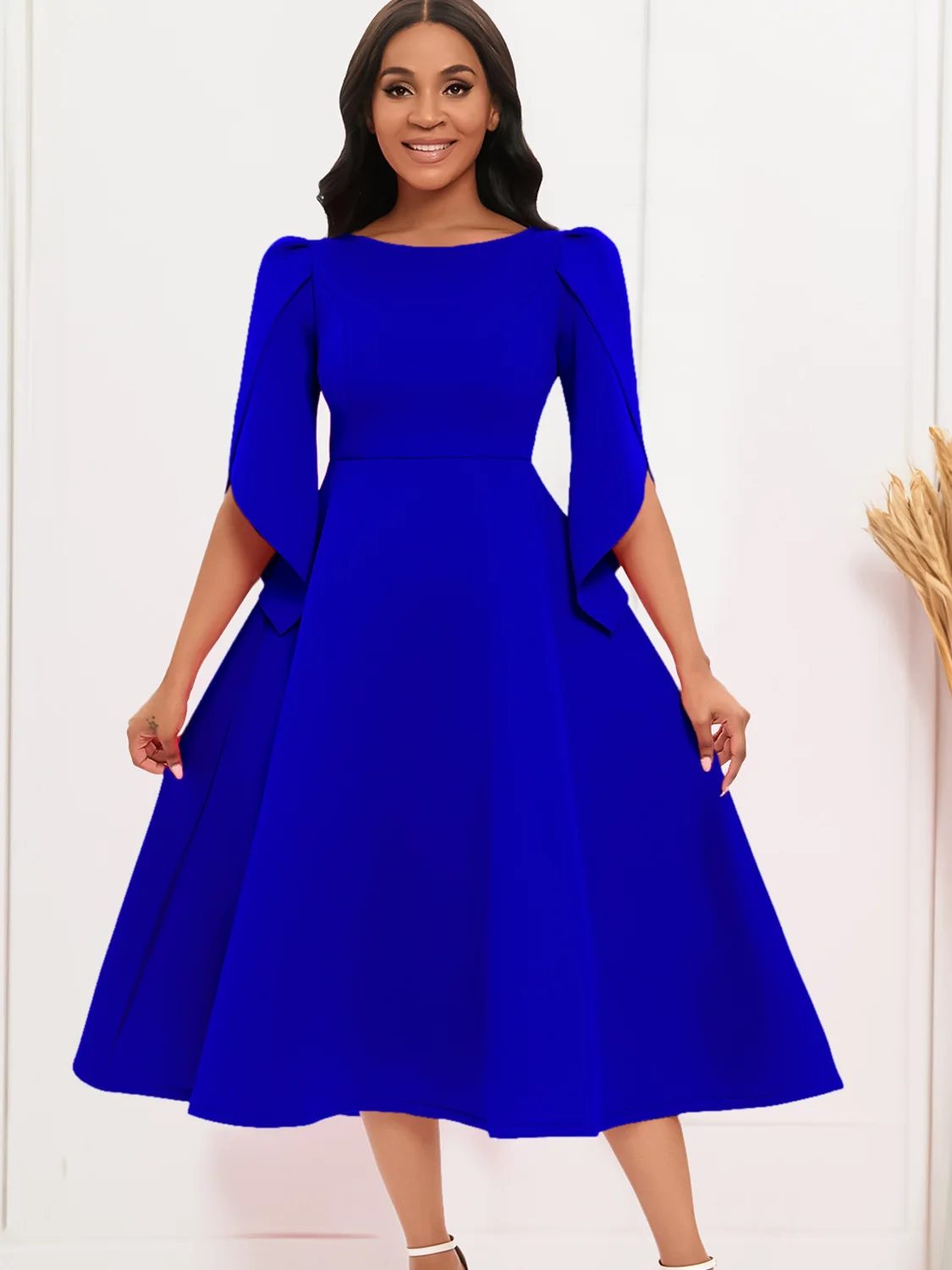 Latest Design Plus Size African Wedding Dresses Elegant Party Dresses For Women Evening Formal Dresses With Big Hem