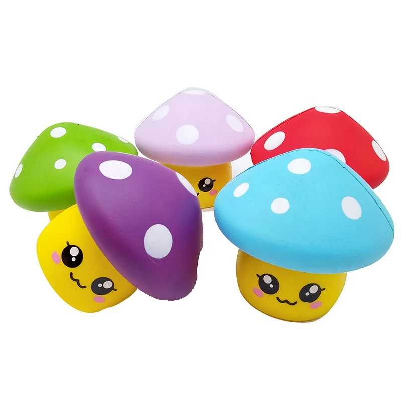
Jumbo Squishy Kawaii PU Foam Cartoon Mushroom Toy Slow Rising Decompression Squeeze Kids Toys 
