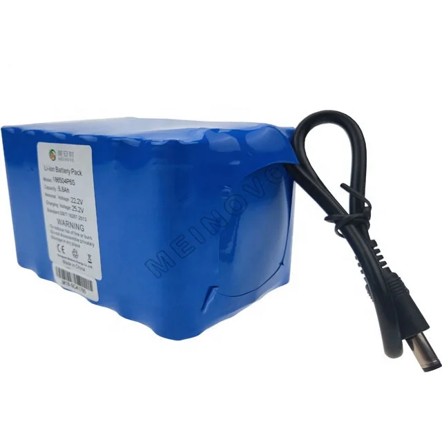High Capacity Top Sale Customizable 6S4P 8800mAh 22.2V Lithium Battery Pack 18650