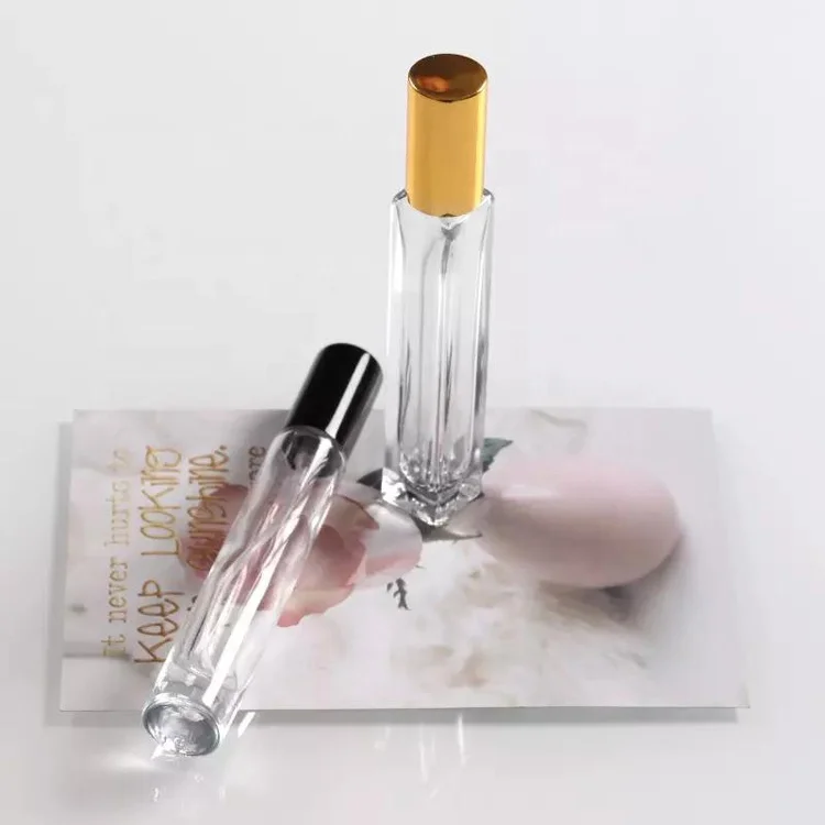Empty Bottle Sample Glass Vials Test Tube Mini 2ml 3ml 5ml 10ml Clear Glass Perfume Bottle With Gold Silver Black Pump Sprayer