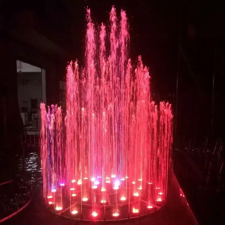 Cheap Project Accessories Outdoor Garden RGB LED Light Floating Music Dancing Garden Fountain For Hotel