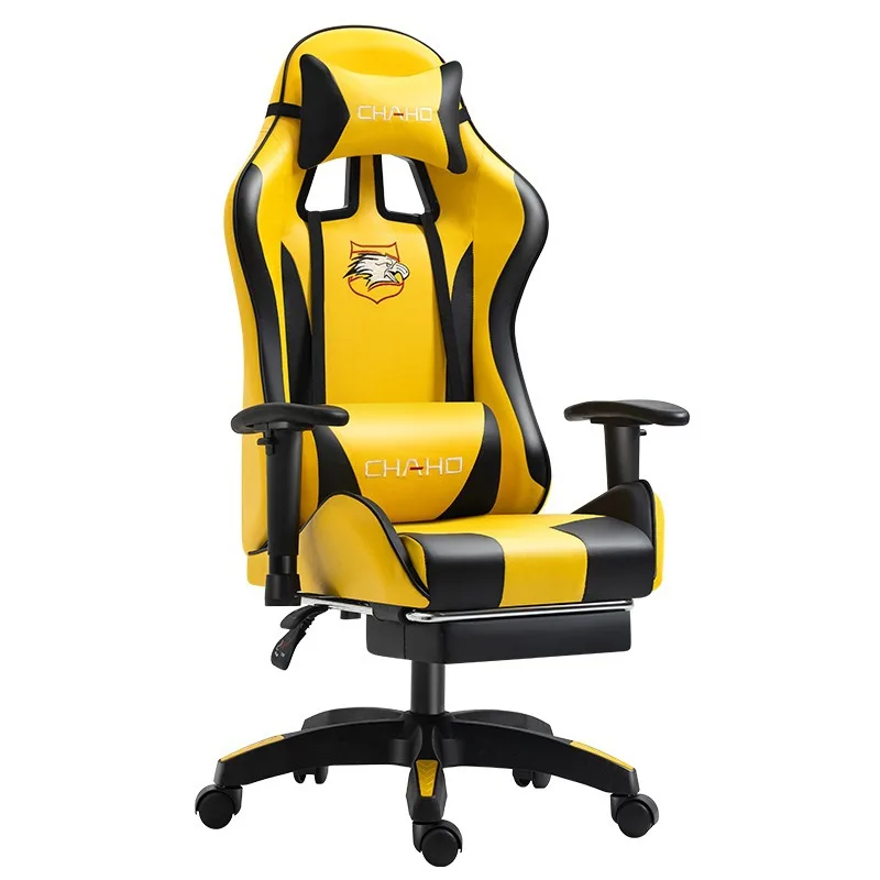 Ergonomic High Back Computer Racing Chair Adjustable Armrest Lumbar Support Swivel Chair Gaming Chair With Lumbar Support