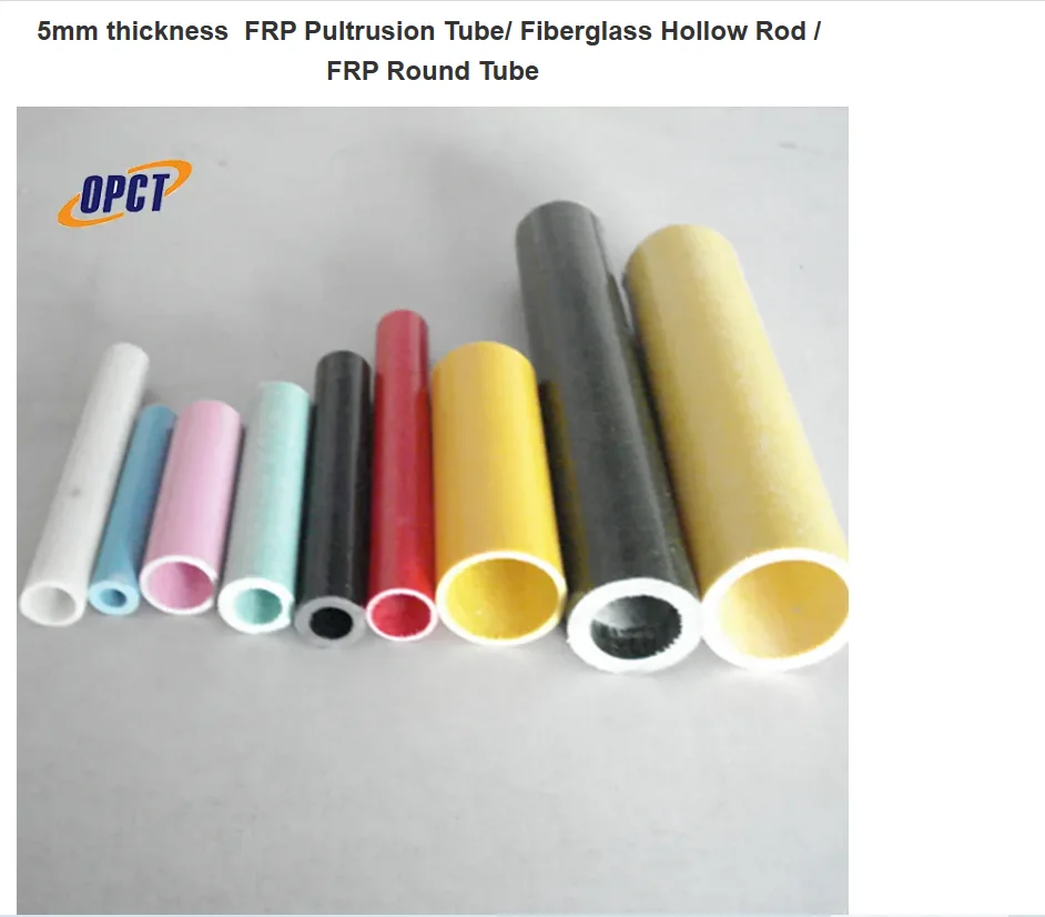High Quality Corrosion Resistance Fiberglass Insulation Frp Tubes Pole Pipe