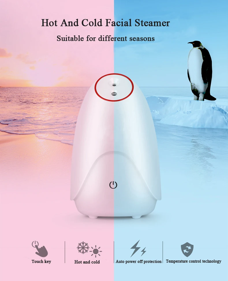 Новинка 2020, amazon nano, горячий и холодный отпариватель для лица, аппарат для глубокого очищения кожи, спа